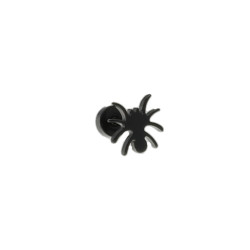 Kolczyk pająk czarny